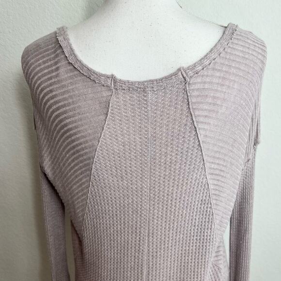 Free People Light Purple Long Sleeve Women Blouse Size Small - Picture 5 of 6